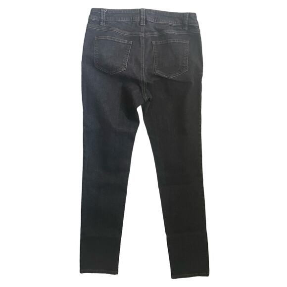 CAbI Women Jeans 8 Black Skinny Leg Stretch Streetwear Y2K Sustainable Denim - Picture 4 of 14